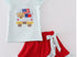 Girls puppy skort flag set