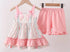 Pink floral short set