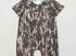 Brown/black camo romper