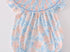Blue bloom smocked bubble