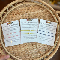 First day of school bracelets