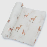 Giraffe swaddle blanket