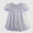 Bishop smocked dress with pearls lavender