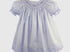 Bishop smocked dress with pearls lavender