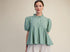Striped green blouse