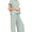 Acid wash pant set -blue grey