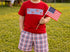 Smocked flag boys set