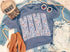 Denim floral MAMA tee
