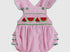 Pink watermelon smocked bubble