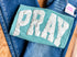 PRAY appliqué green tee