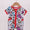 Red cars bamboo romper