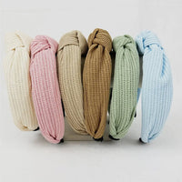 Waffle knot headbands
