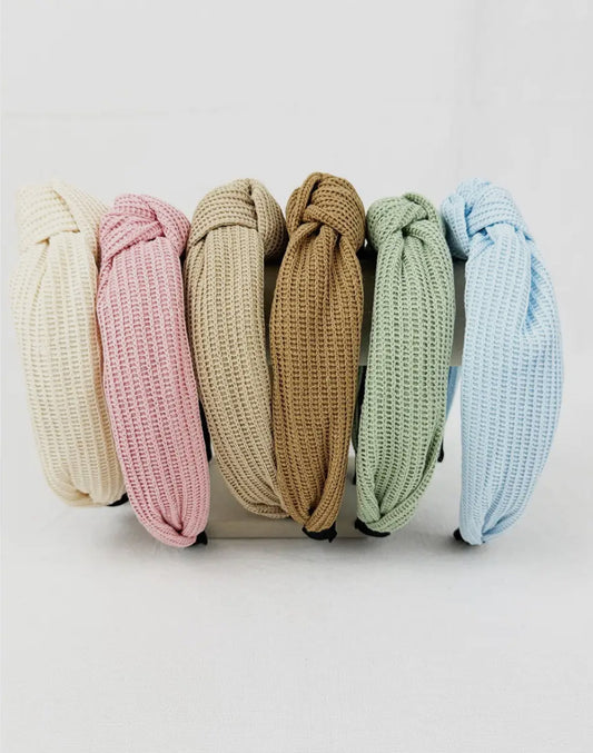 Waffle knot headbands