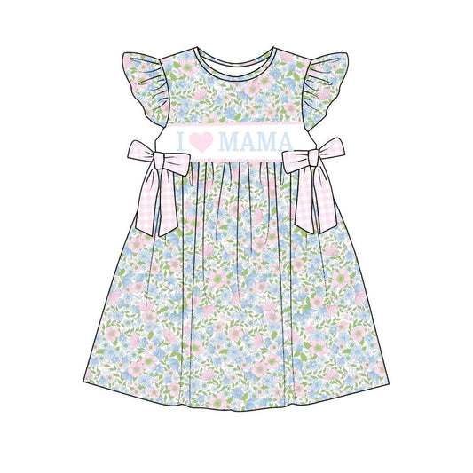 I heart mama smocked dress