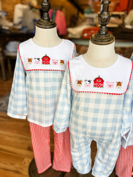 Blue farm boys set