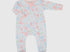 Pink floral footie