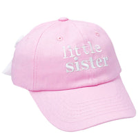 Little sister bow back hat