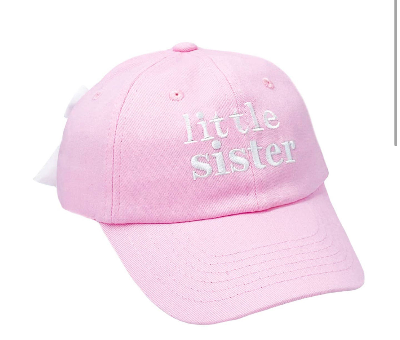 Little sister bow back hat