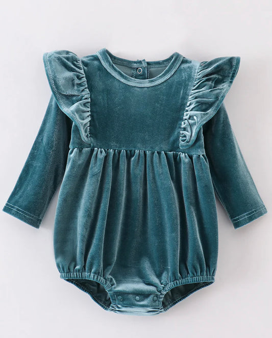 Teal velvet bubble