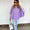 Lavender sweater poncho