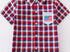 Patriotic flag button down boys shirt