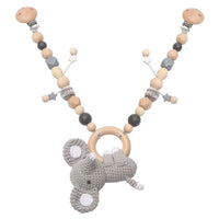 Wooden baby hanger clip