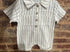 Linen striped romper