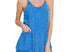 Acid wash pocket romper -blue