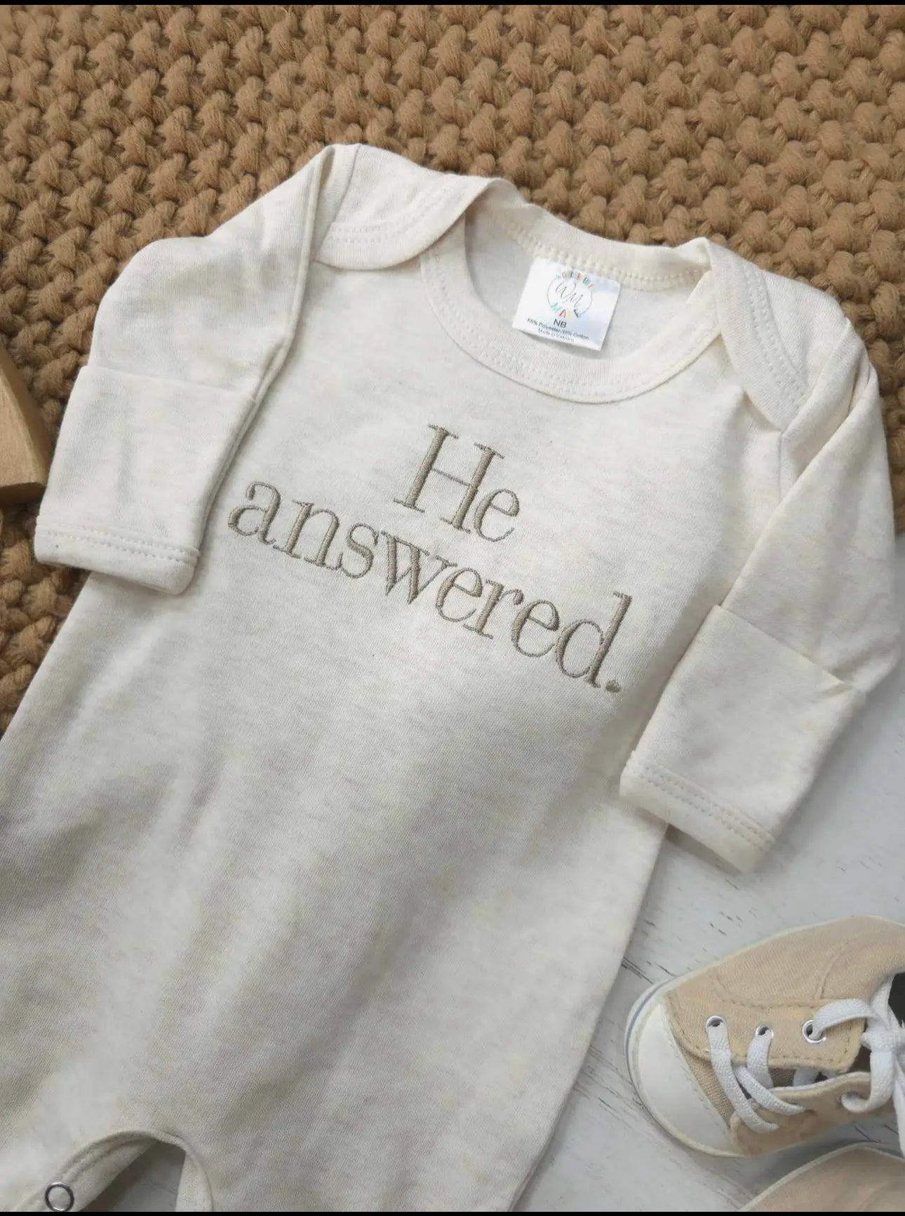 He answered newborn romper