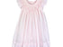 Pink bishop smocked dress
