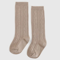 Oatmeal fancy socks