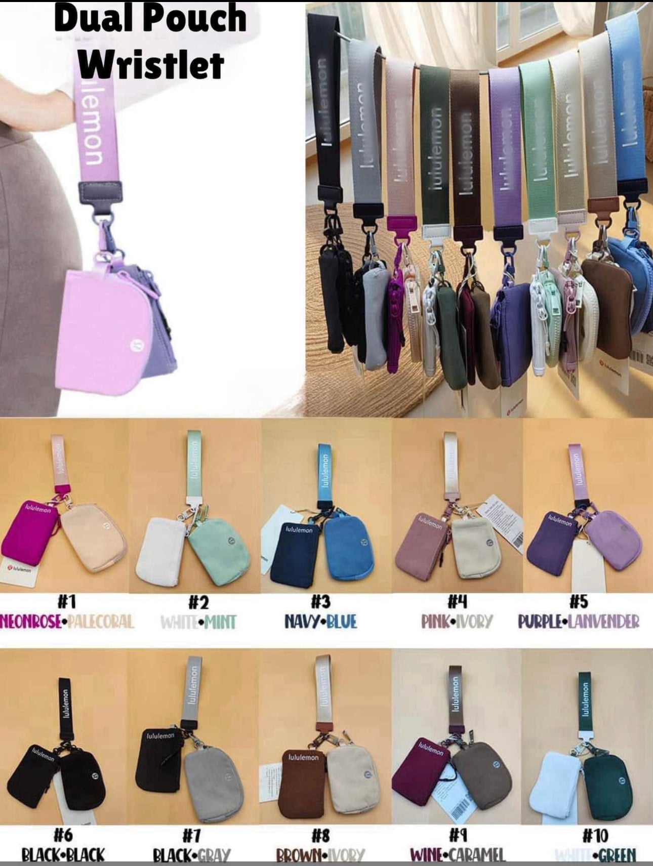 Dual pouch- black/grey