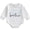 Little brother embroidered sweatshirt onesie