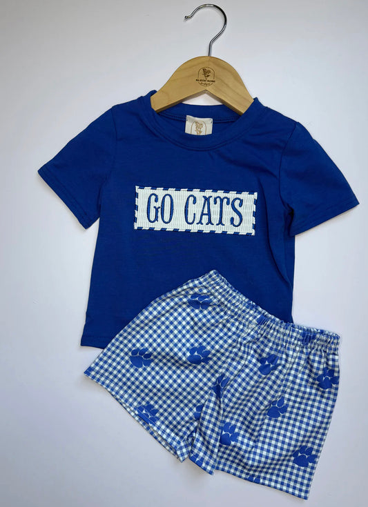 Go cats boys short set