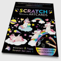 Unicorn scratch art book