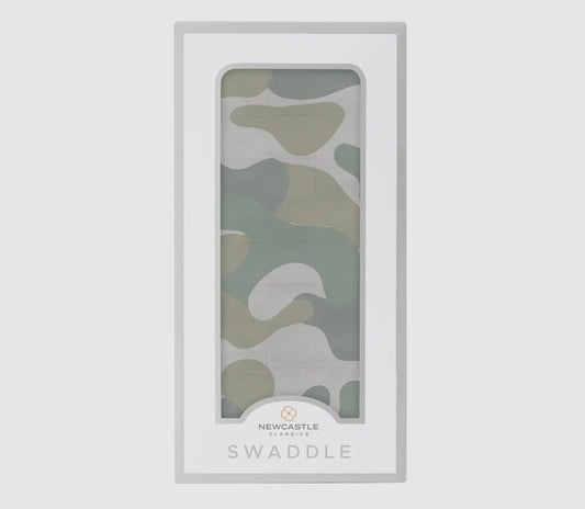Hunters camo swaddle