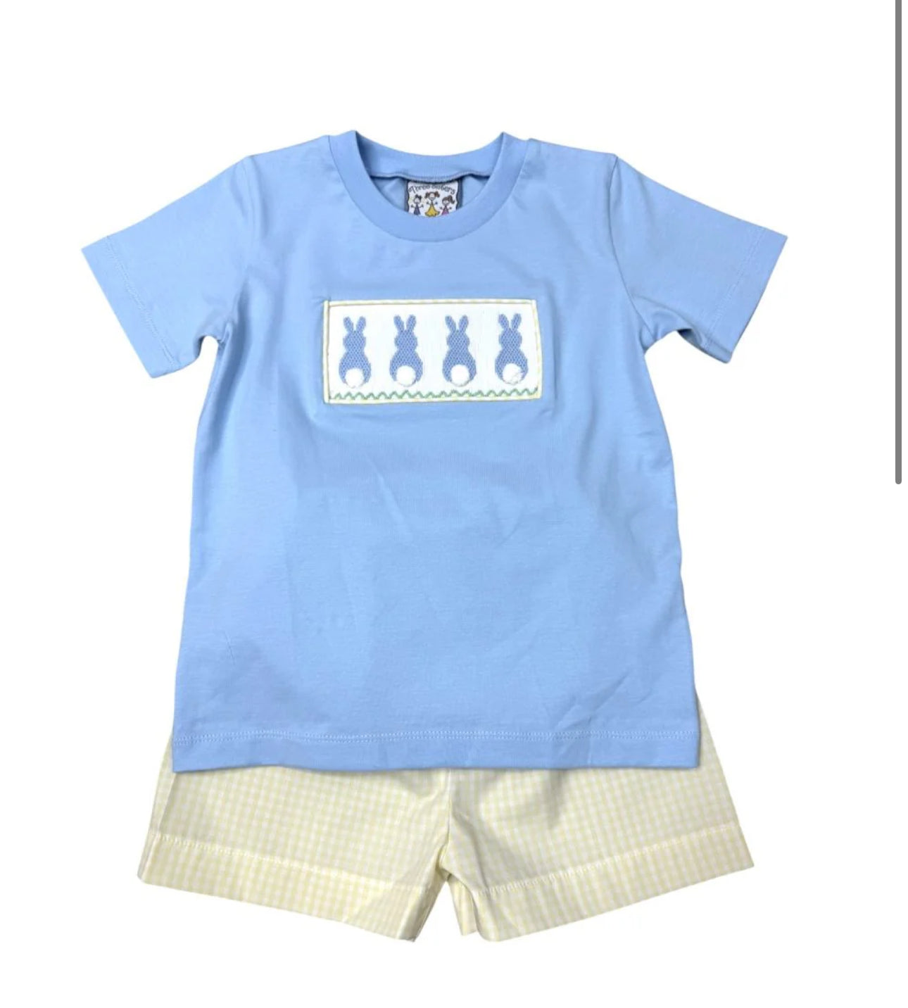 Three sisters bunny hop boys short set