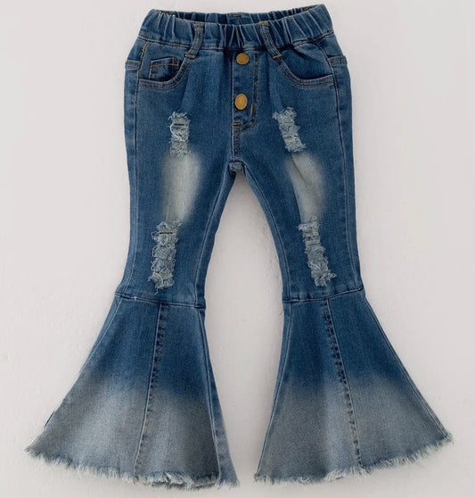 Denim bell bottoms