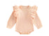 Ruffle knit sweater bubble