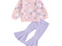 Pink floral pant set