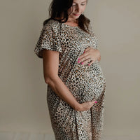 Labor Gown- Leopard