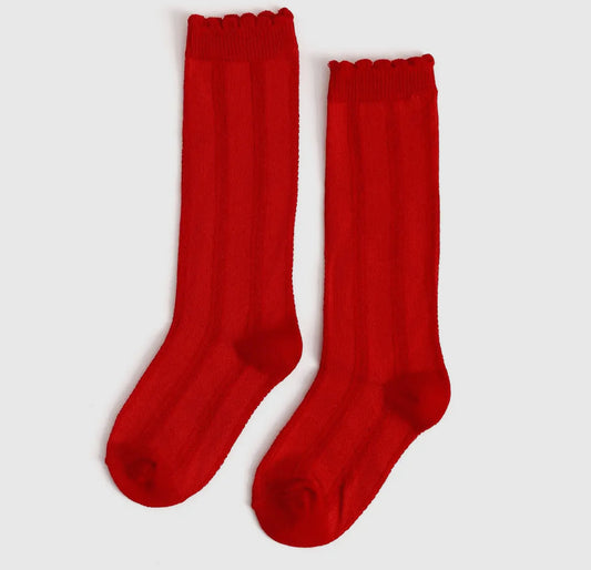Red fancy socks