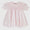Pink smocked lace dress - newborn