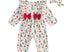 Christmas pattern romper with bow