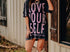 Love yourself vintage wash tee