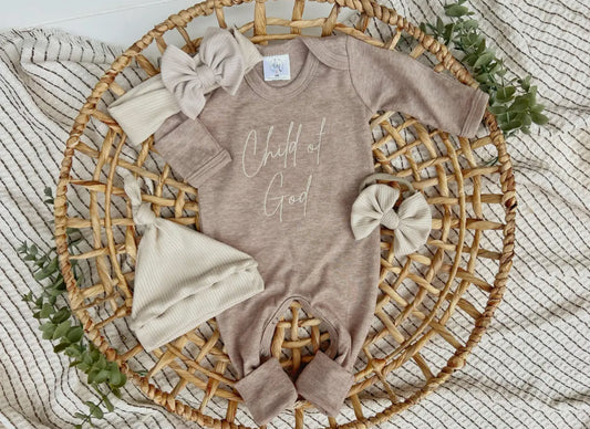 Child of God romper, NB