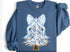 Blue Christmas tree sweatshirt
