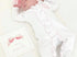 White Double ruffle footie