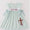 Embroidered he is risen girls dress