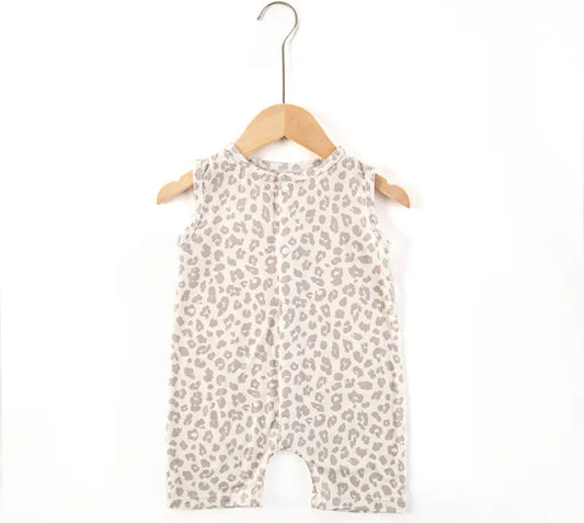 Leopard Bamboo Romper